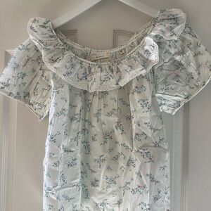 Doen Floral White Crop Top